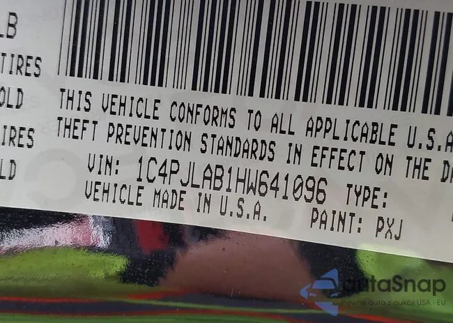 1C4PJLAB1HW641096: 44312604