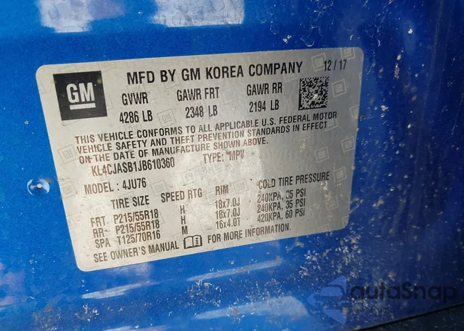 KL4CJASB1JB610360: 44312692