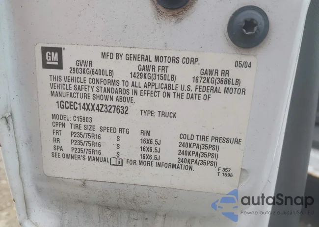 1GCEC14XX4Z327632: 44312993