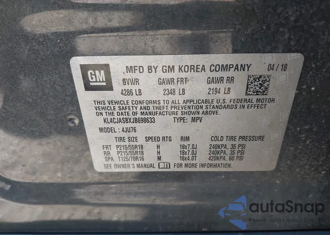 KL4CJASBXJB698633: 44314106