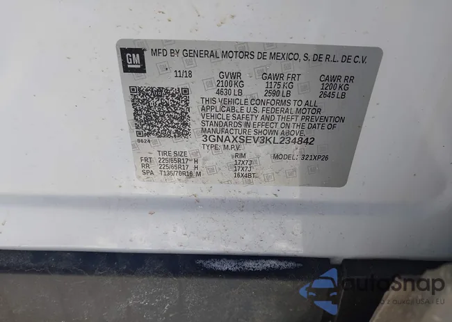 3GNAXSEV3KL234842: 44314182