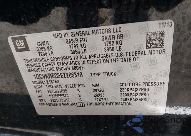 1GCVKREC5EZ206313: 44314195