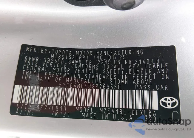 5YFEPRAE2LP132154: 44314257