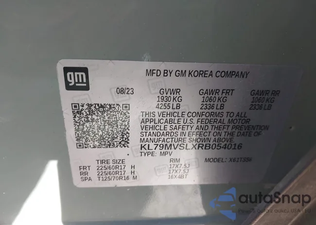 KL79MVSLXRB054016: 44314265