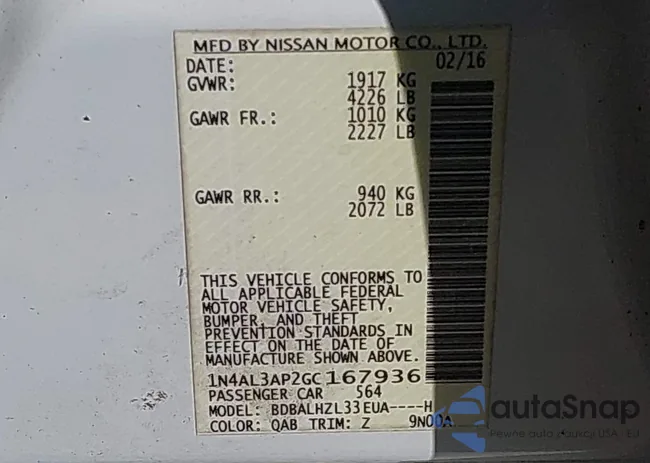 1N4AL3AP2GC167936: 44314588