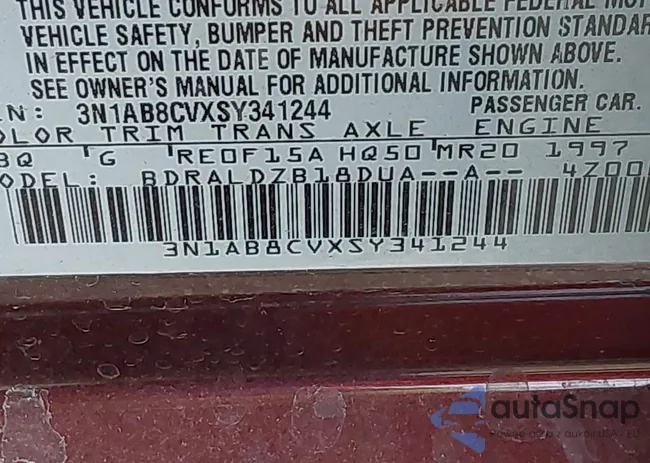 3N1AB8CVXSY341244: 44313678