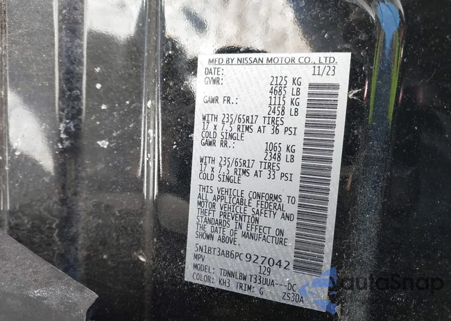 5N1BT3AB6PC927042: 44313746