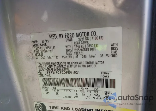 1FTFW1CF2DFE01521: 44313751