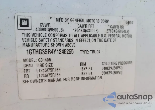 1GTHG35R4Y1246255: 44313756