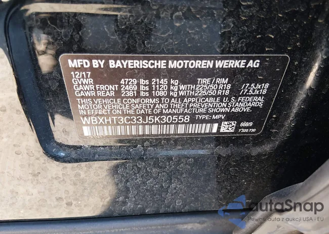 WBXHT3C33J5K30558: 44315097