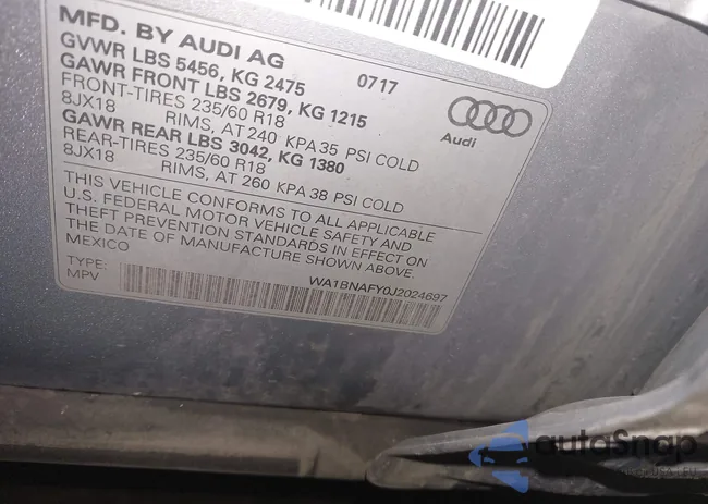 WA1BNAFY0J2024697: 44315099