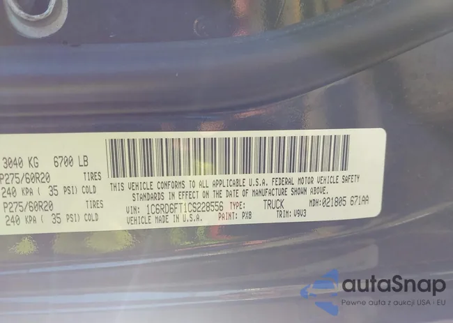 1C6RD6FT1CS228556: 44315243