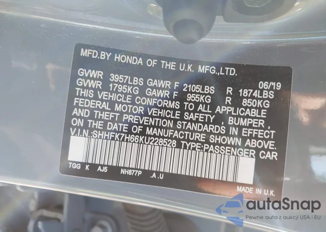 SHHFK7H66KU228528: 44315459