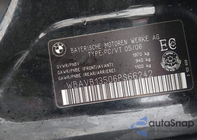 WBAVB13506PS66242: 44315509