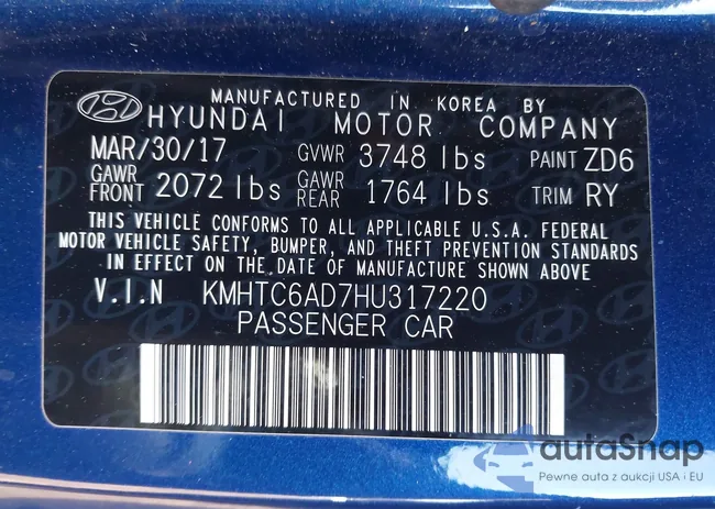 KMHTC6AD7HU317220: 44314654