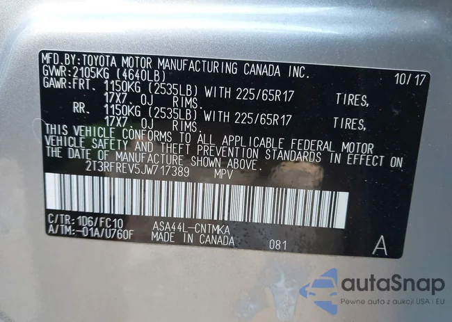 2T3RFREV5JW717389: 44314736