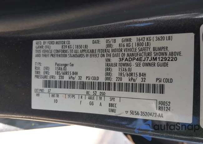 3FADP4EJ7JM129220: 44314770