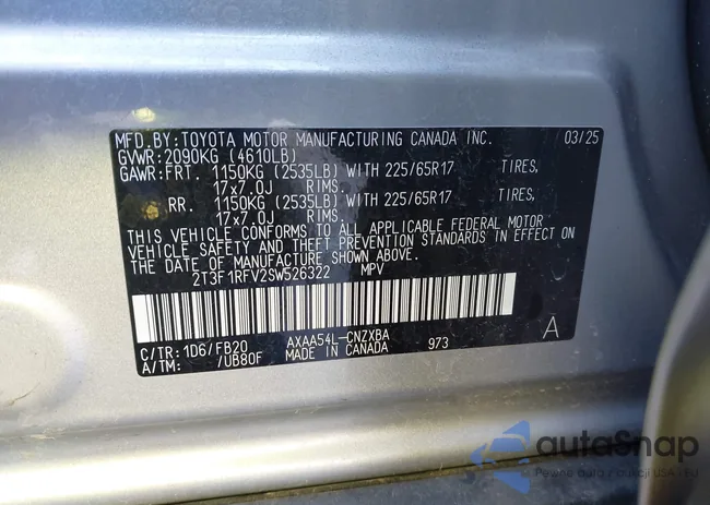 2T3F1RFV2SW526322: 44314816