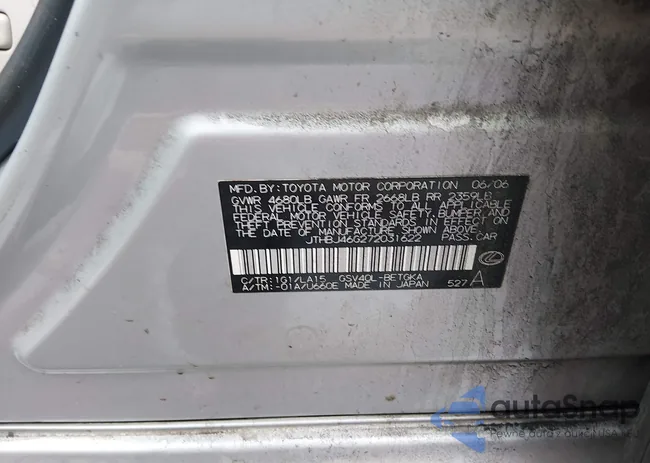 JTHBJ46G272031622: 44314830