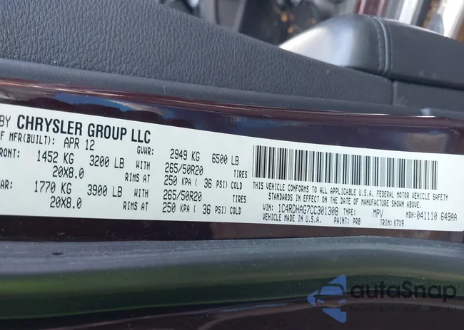 1C4RDHAG7CC301308: 44314917