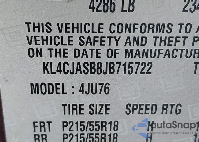 KL4CJASB8JB715722: 44314963