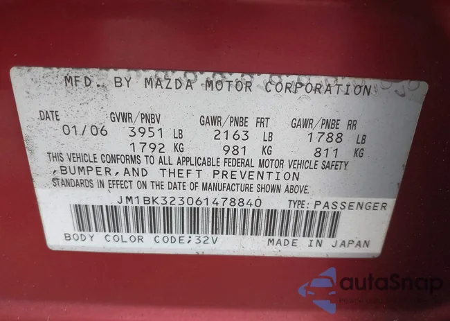 JM1BK323061478840: 44316202