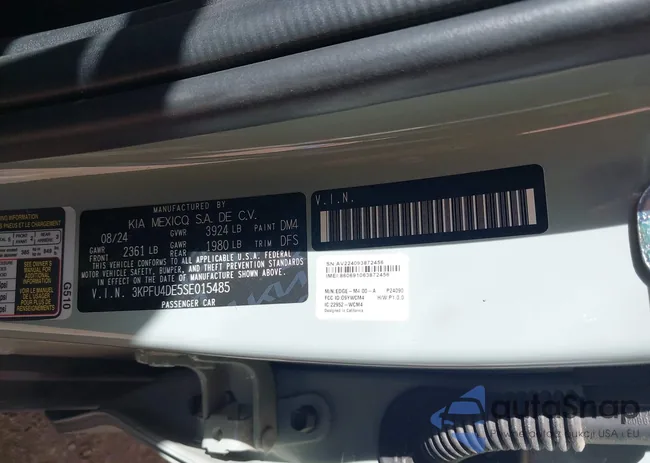 3KPFU4DE5SE015485: 44316420