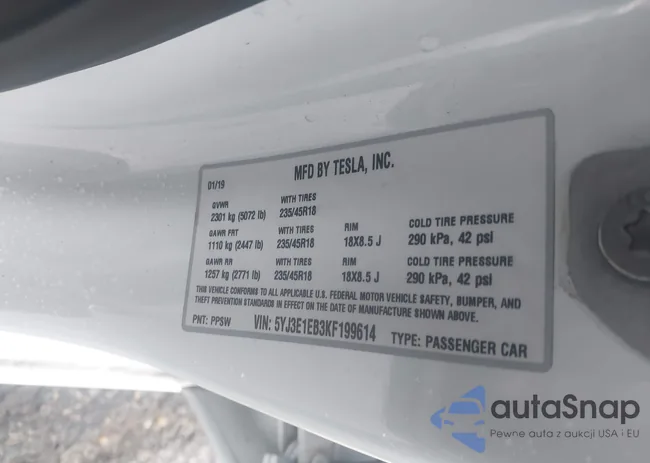 5YJ3E1EB3KF199614: 44316452