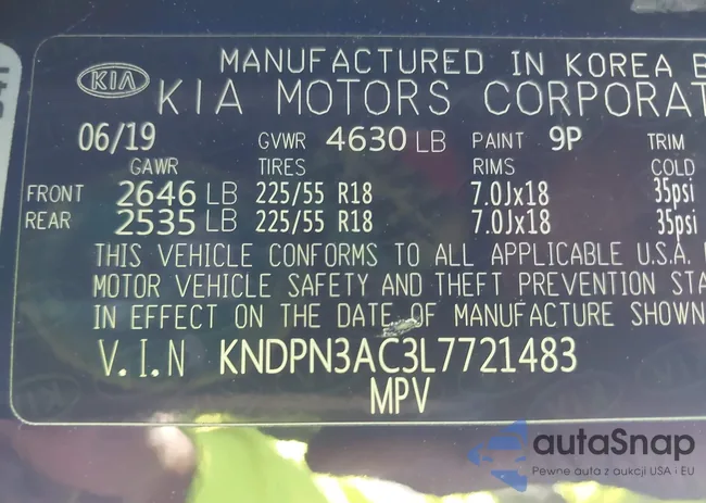 KNDPN3AC3L7721483: 44316590