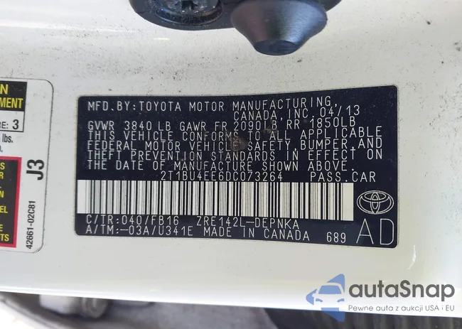 2T1BU4EE6DC073264: 44315595