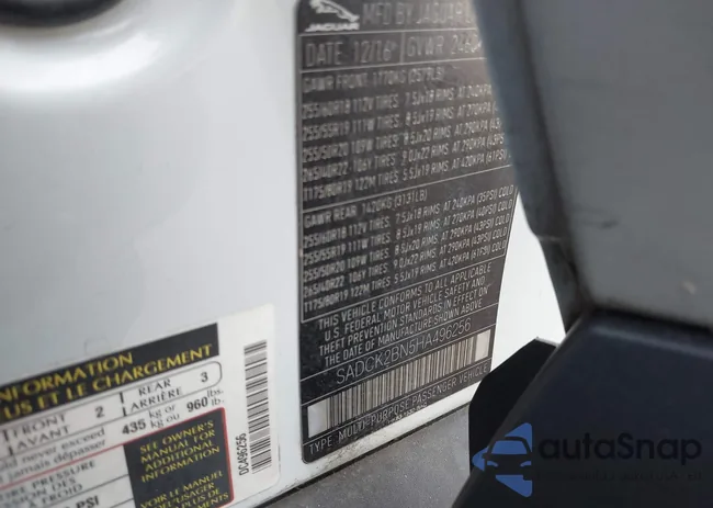 SADCK2BN5HA496256: 44315678