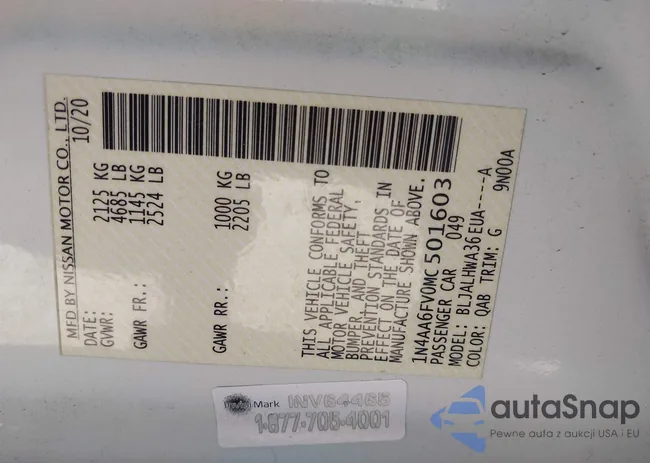 1N4AA6FV0MC501603: 44315698