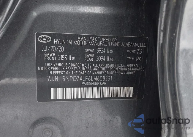 5NPD74LF6LH608231: 44315843