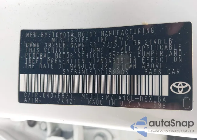 5YFB4MDE0RP159985: 44315903