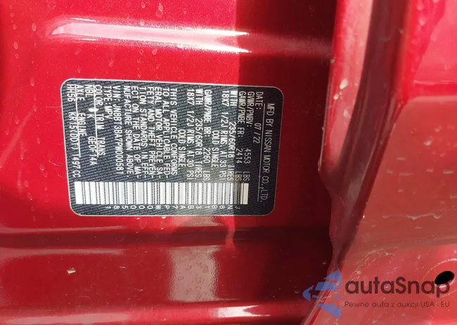 JN8BT3BA7PW000581: 44315936