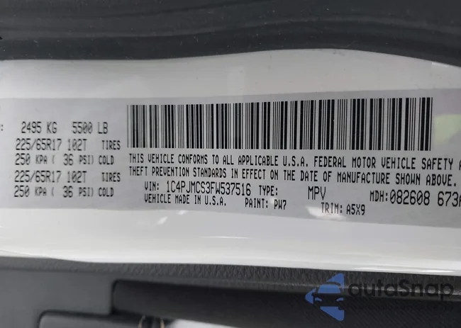 1C4PJMCS3FW537516: 44317014