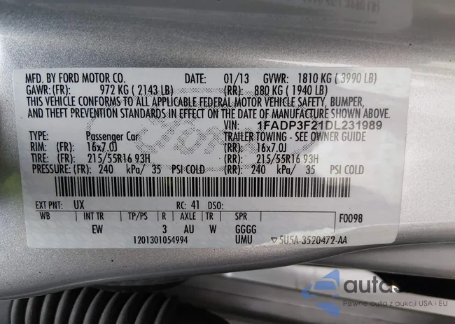 1FADP3F21DL231989: 44317061