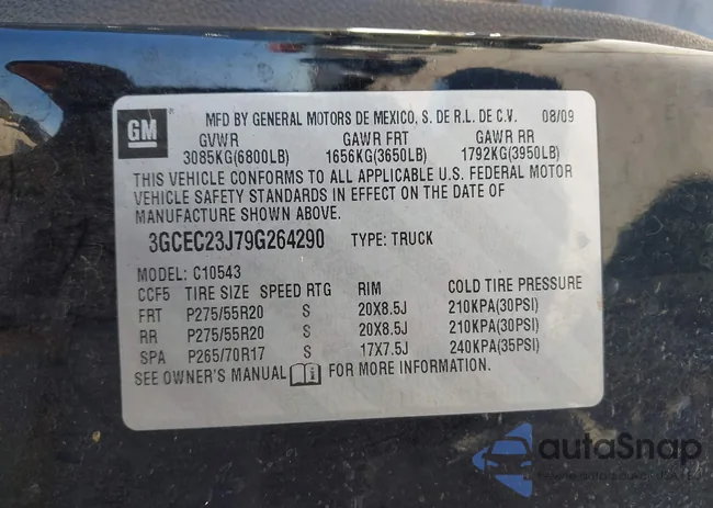 3GCEC23J79G264290: 44317129