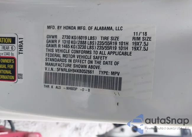 5FNRL6H94KB052661: 44317147