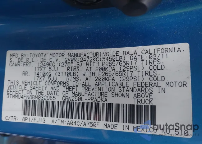 3TMMU4FN8BM032985: 44317243