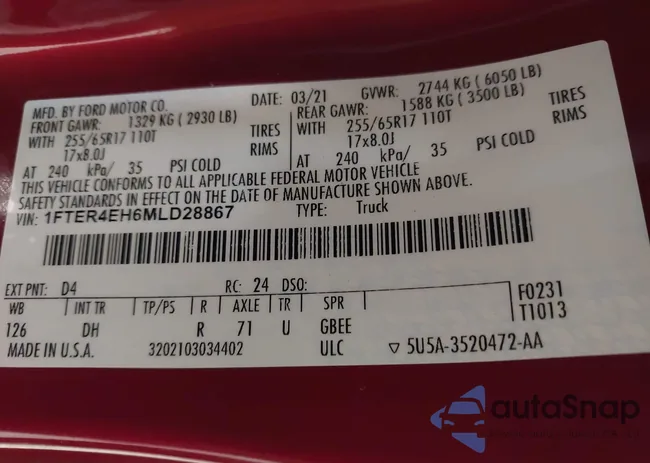 1FTER4EH6MLD28867: 44317299