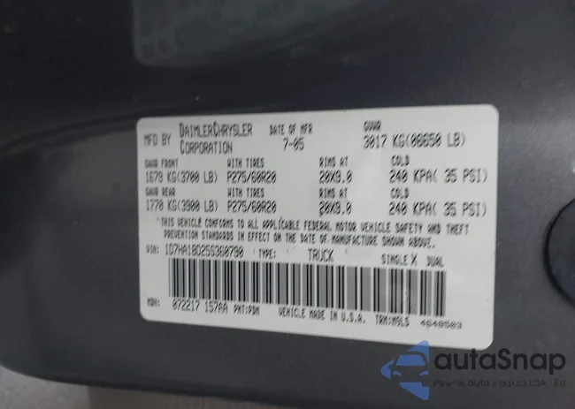 1D7HA18D25S360790: 44317324