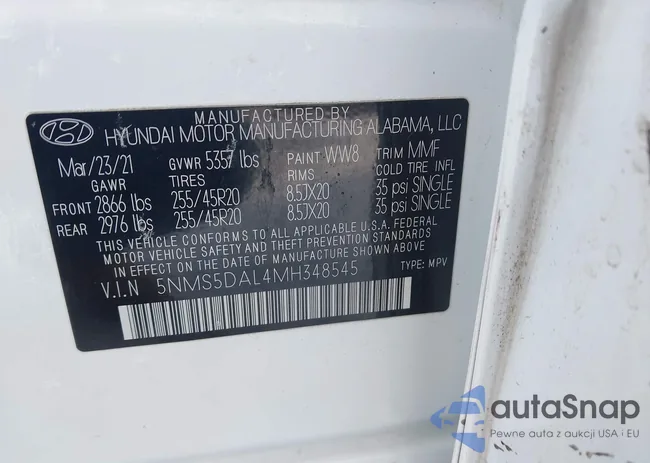 5NMS5DAL4MH348545: 44317547