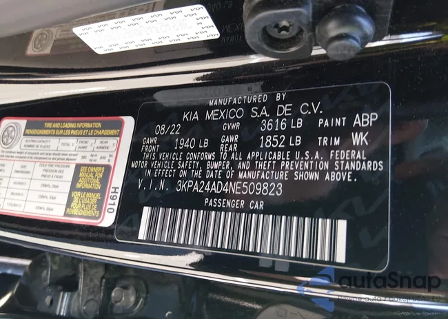 3KPA24AD4NE509823: 44317567