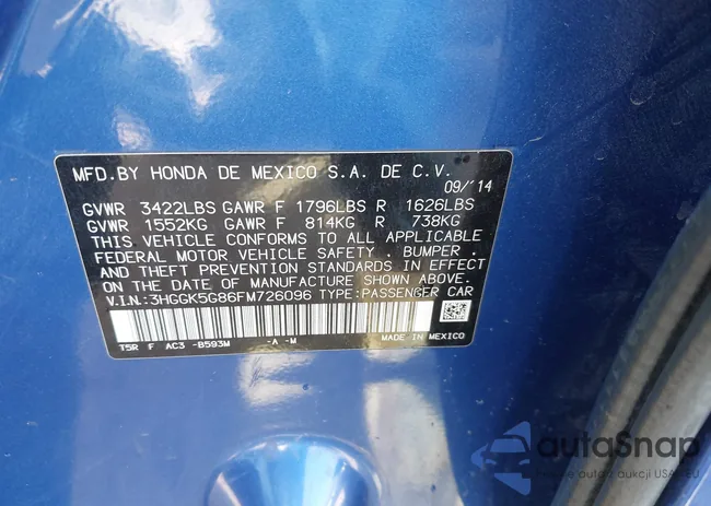 3HGGK5G86FM726096: 44316745