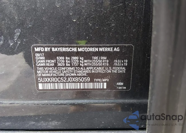 5UXKR0C52J0X85059: 44316864