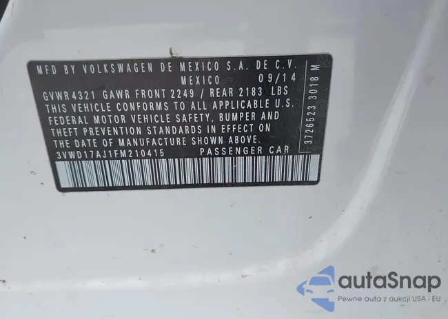 3VWD17AJ1FM210415: 44316946