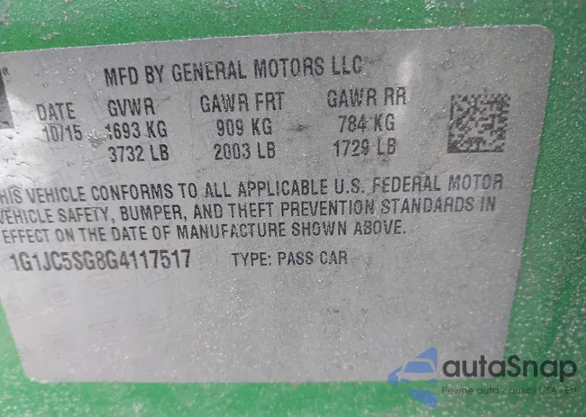 1G1JC5SG8G4117517: 44318012