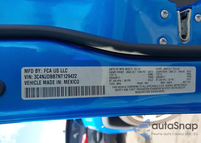 3C4NJDBB7NT129422: 44318018