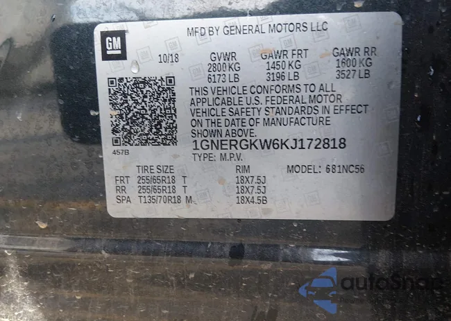 1GNERGKW6KJ172818: 44318037